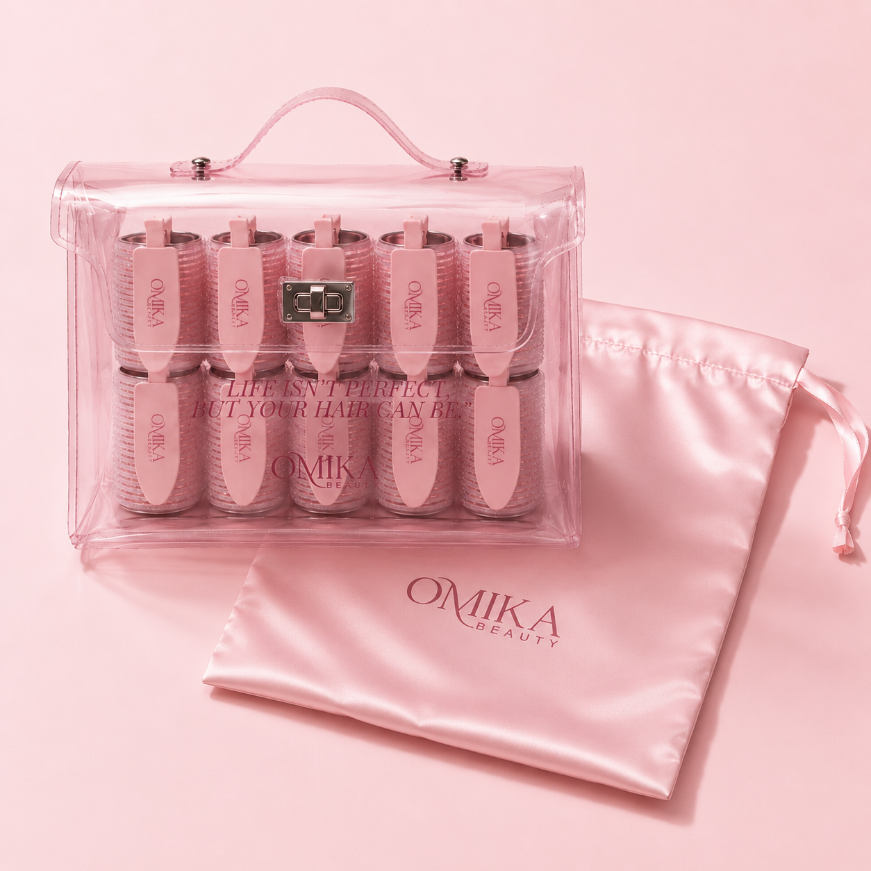 OMIKA PREMIUM THERMAL HAIR ROLLER SET (10 rollers + 10 clips)
